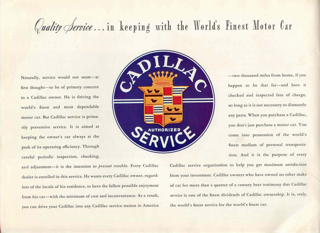 1946 Cadillac Revision Brochure Page 2
